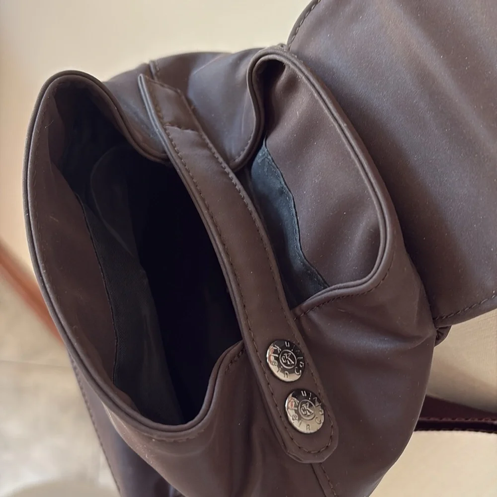 Calvin Klein Brown Backpack Durable Material med size Unisex
